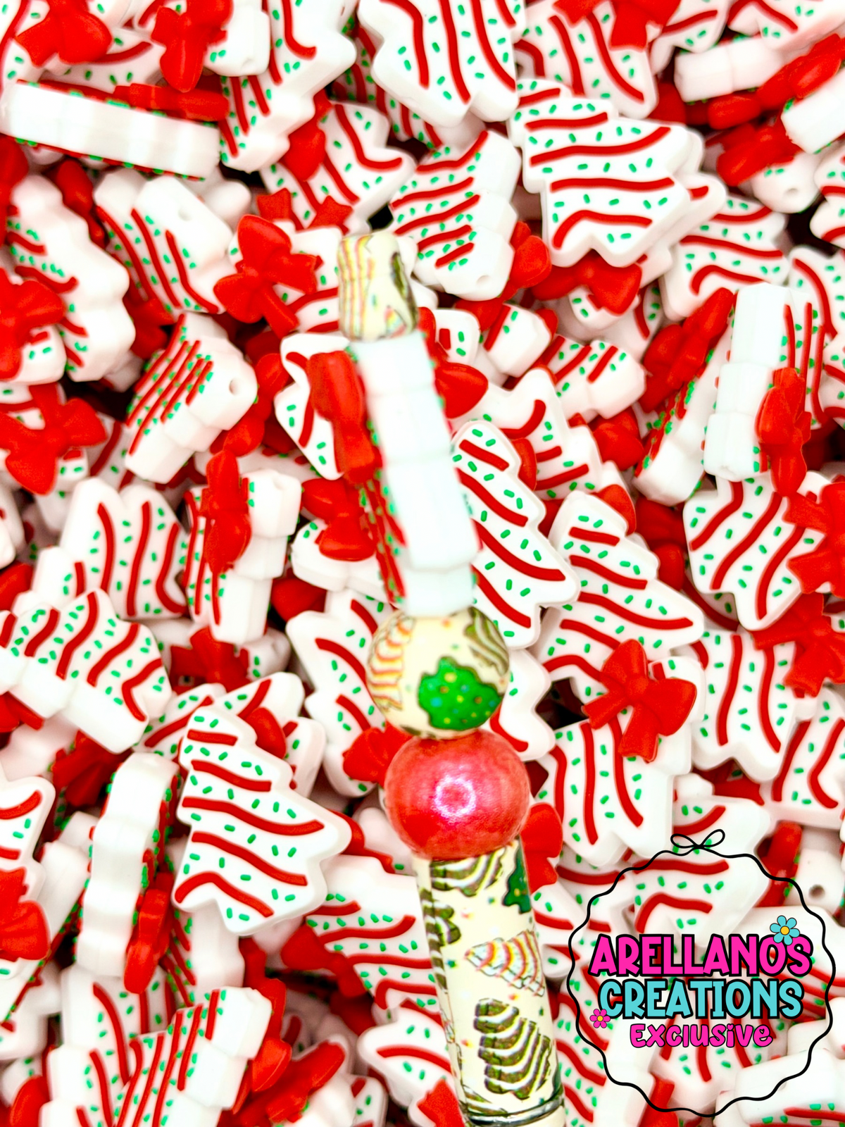Christmas Cake W/ Bow EXCLUSIVE Focal (1ct)