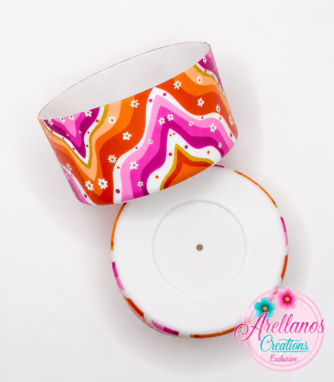 Groovy daisy swirl silicone tumbler boot (1ct) EXCLUSIVE