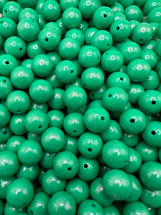 15mm Seafoam Opal silicone beads