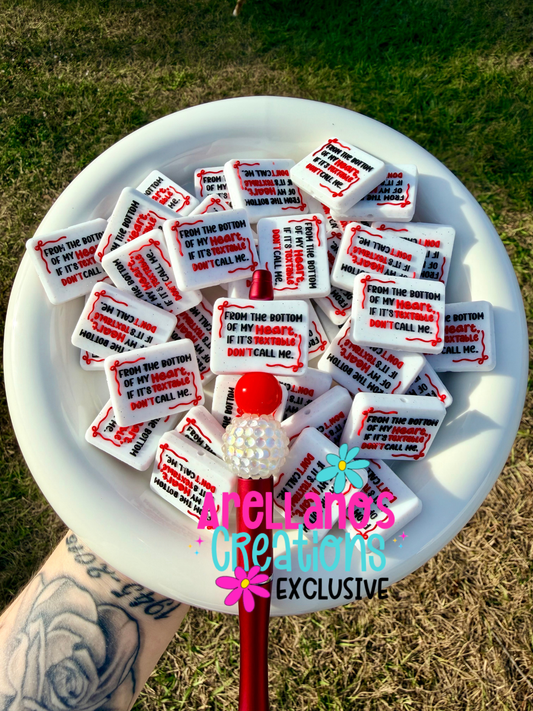 From the bottom of my heart, if it's textable don't call me EXCLUSIVE focal