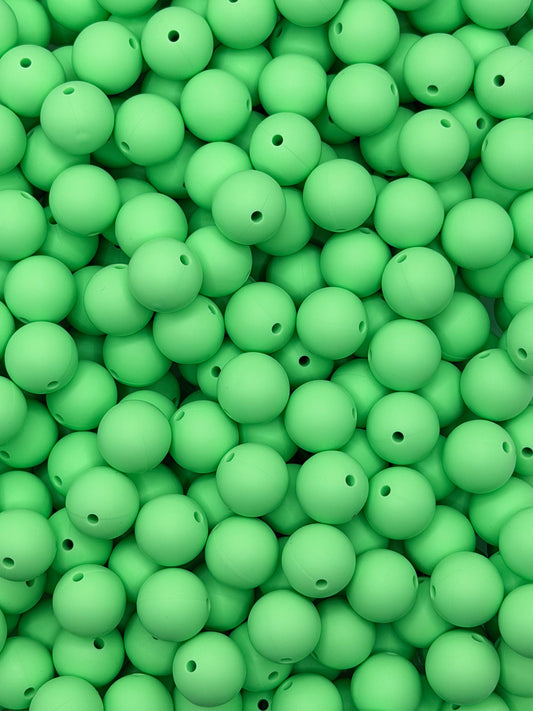 SS-162 15mm Honey Dew Silicone Beads (1ct)