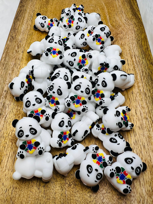 3D autism awareness panda focal