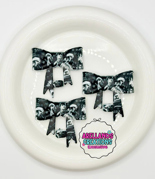 #191 JB Poster On My Wall large bow straw topper (1ct) EXCLUSIVE