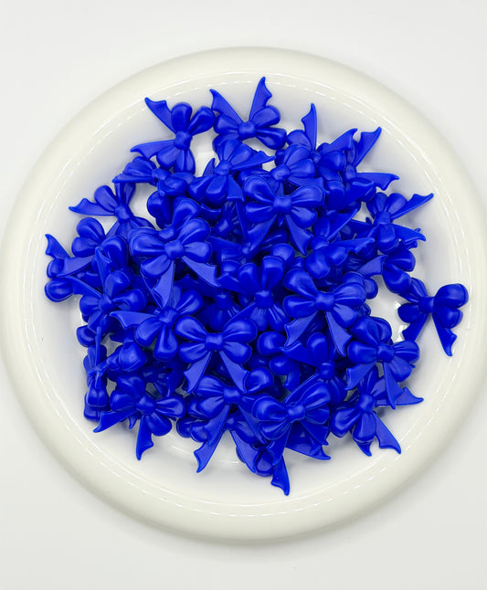3D Royal Blue Ribbon Bow W/ Tail Focal EXCLUSIVE