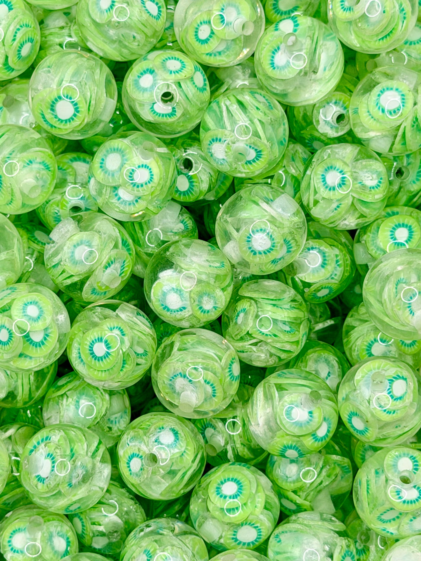 16mm Fruit Acrylic Beads (Pack of 10 Per Design)