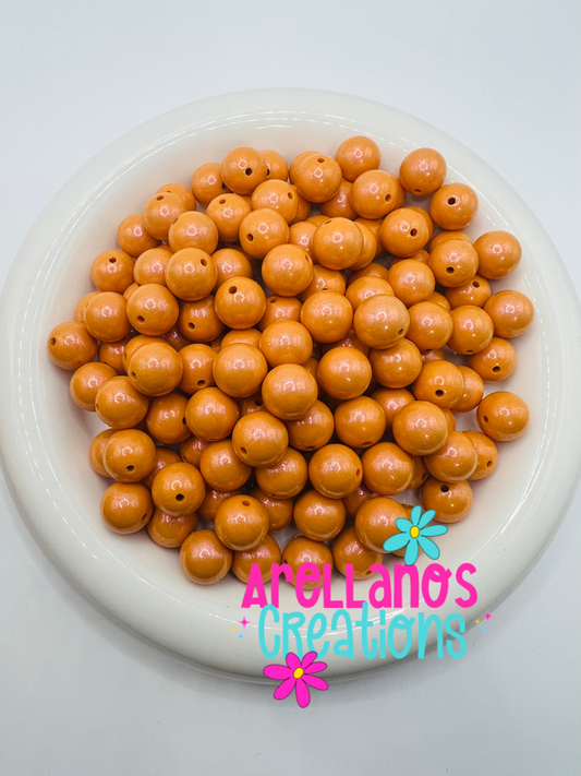 15mm butterscotch opal silicone beads