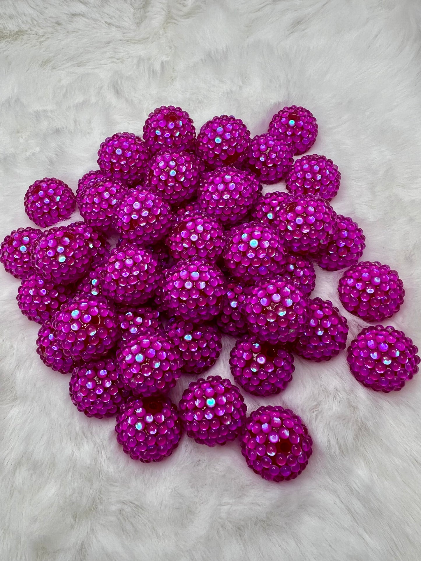 20mm new UV rhinestone beads (7 different colors) sold individually