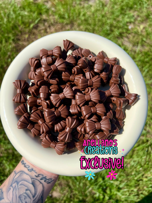 3D fudge ribbed bow EXCLUSIVE focal