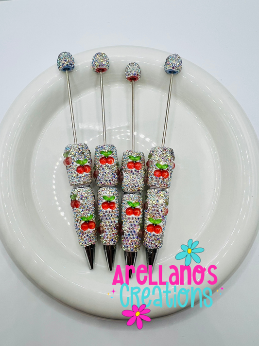 Cherry - super blingy rhinestone pen