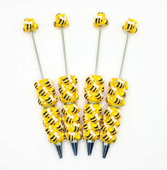 Bumblebee fancy clay beadable pen (1ct)