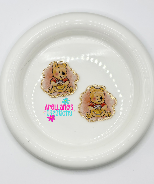 #69 Honey bear - acrylic flatback