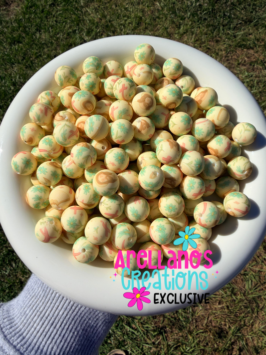 15mm Jesus is king printed silicone beads EXCLUSIVE