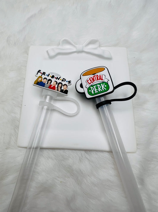 Friends straw toppers (silicone)