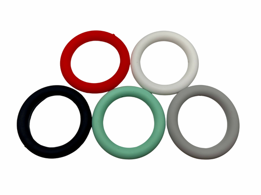 Solid Color Silicone Rings 65mm (5 Colors)