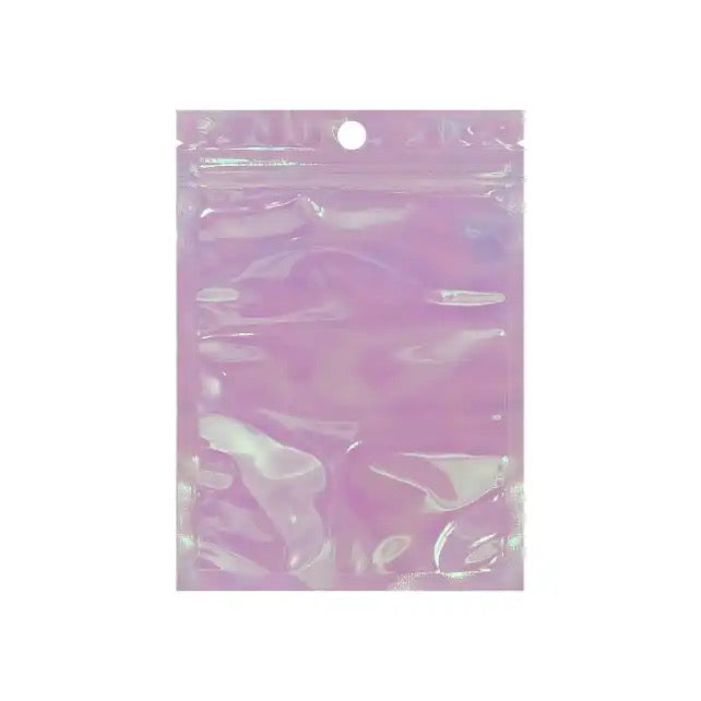 Pink holo bags (pack of 20) 4x6