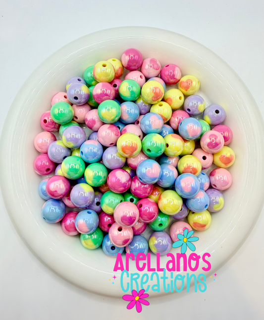 16mm Heart Shadow Acrylic Bead Mix (Pack of 10)