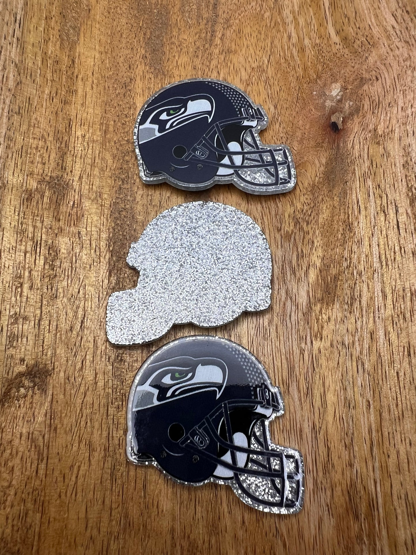 Eagle Helmet glitter flatback acrylic (sold individually)