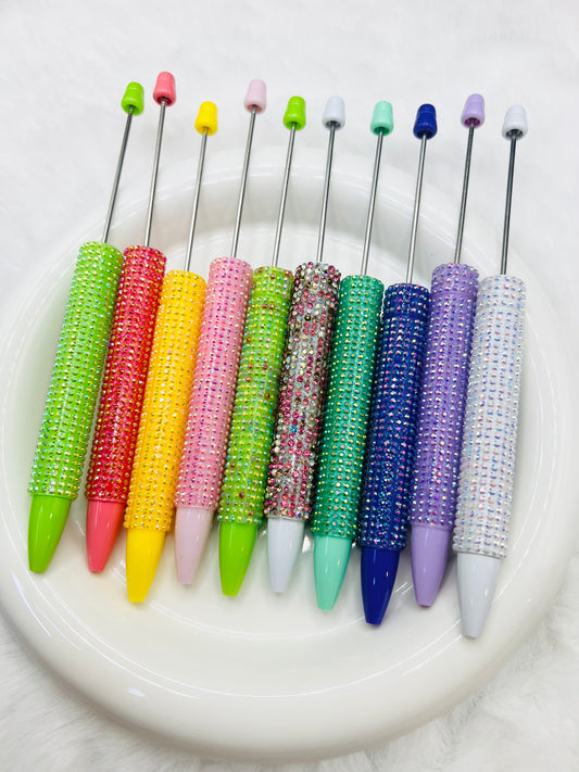 Rhinestone beadable pens