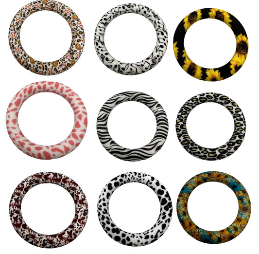 Printed Silicone Rings 65mm (10 Prints)