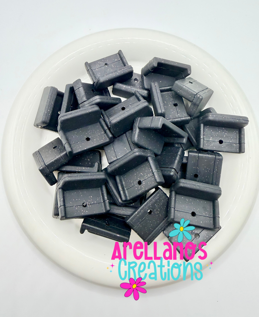 3D black glitter couch EXCLUSIVE focal