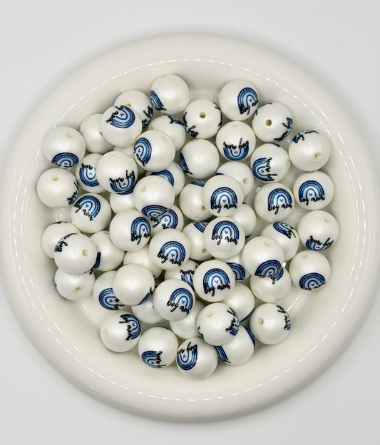 20mm Boy Mom Bubblegum Beads (1PC)