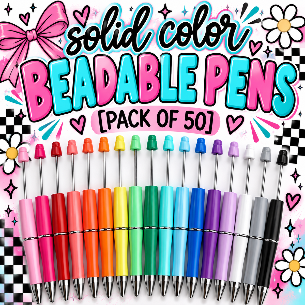 Solid color pens [pack of 50 per color]