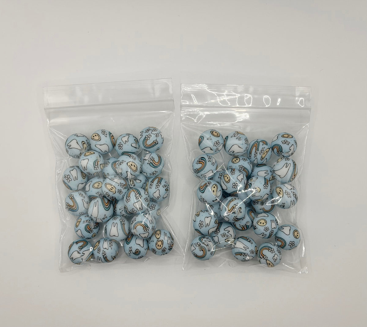 Dental 25ct 15mm silicone beads