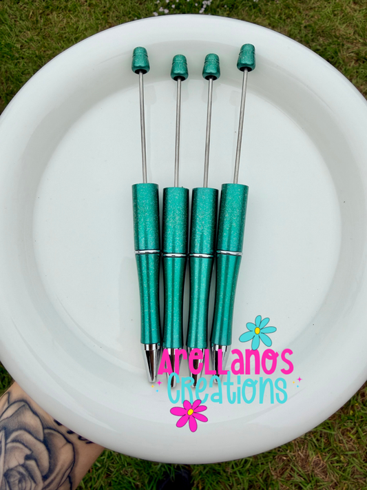 Forest glitter beadable pen (1PC)