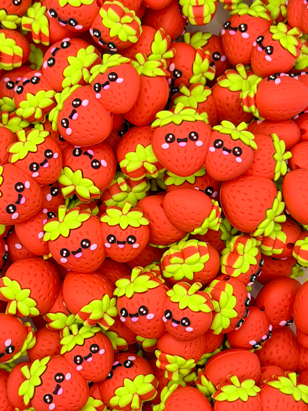 3D double strawberry focal