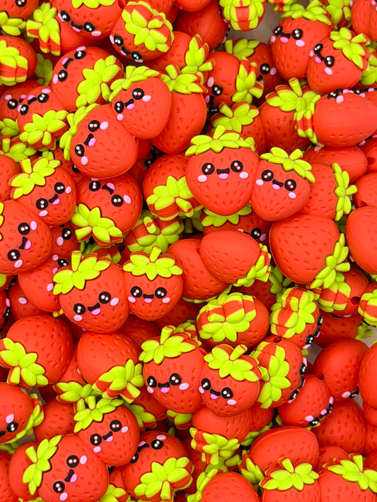 3D double strawberry focal