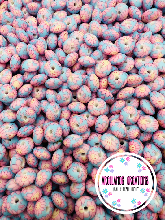 12mm smiley daisy silicone lentil spacers EXCLUSIVE