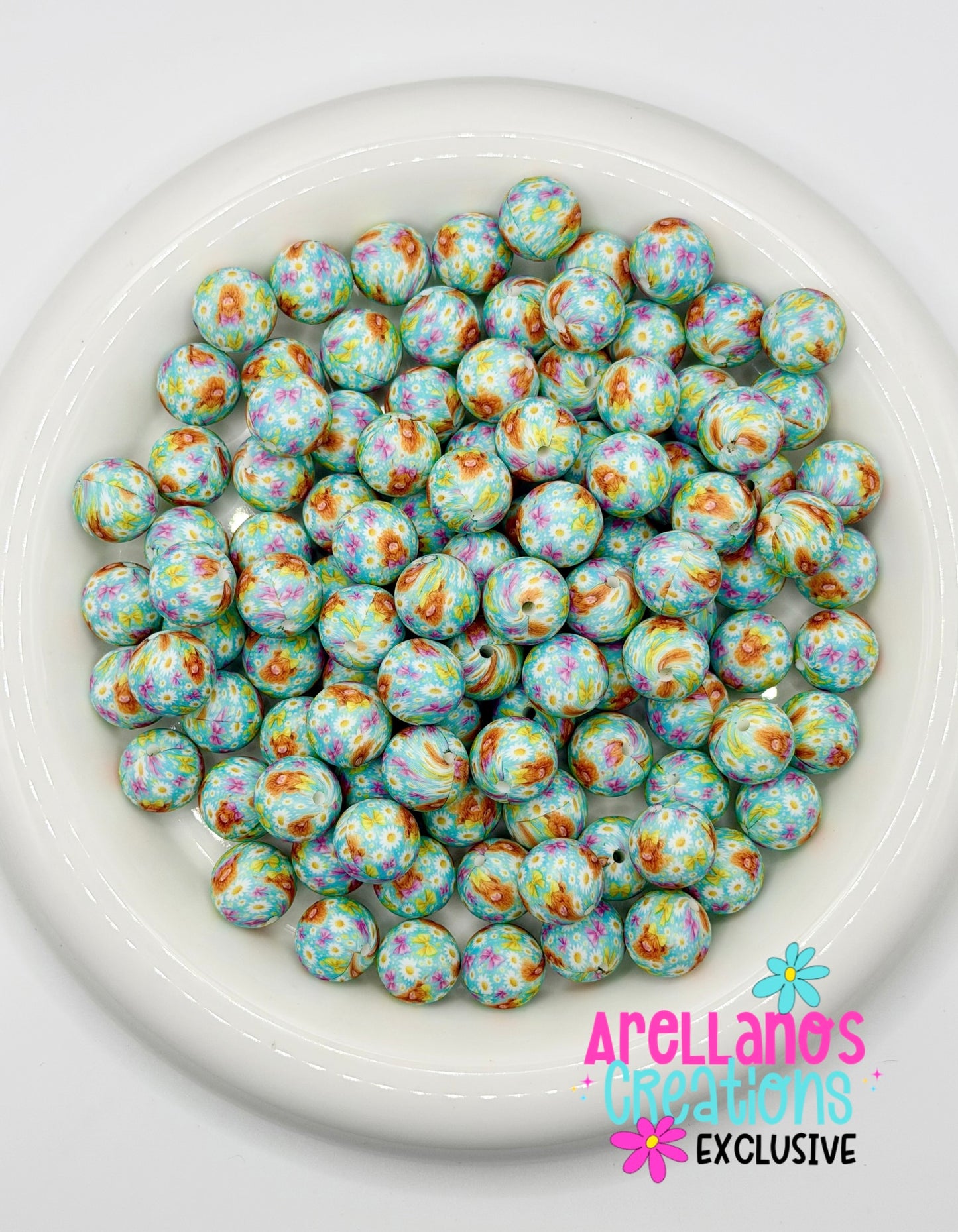 15mm Helena the Highland Cow Silicone Beads (1ct) EXCLUSIVE