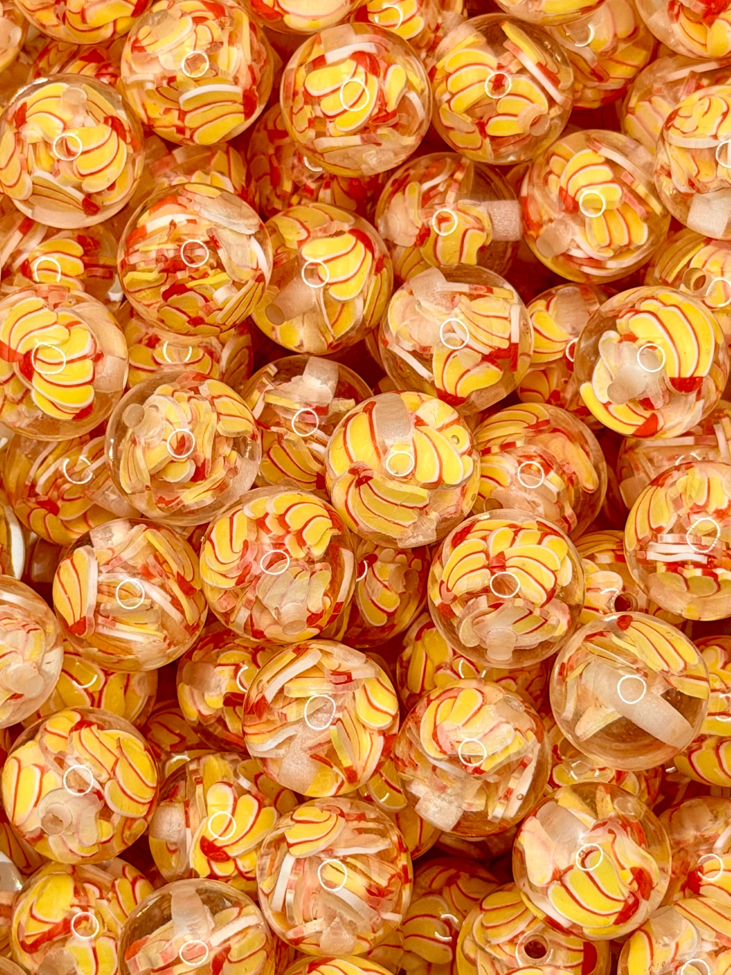 16mm Fruit Acrylic Beads (Pack of 10 Per Design)