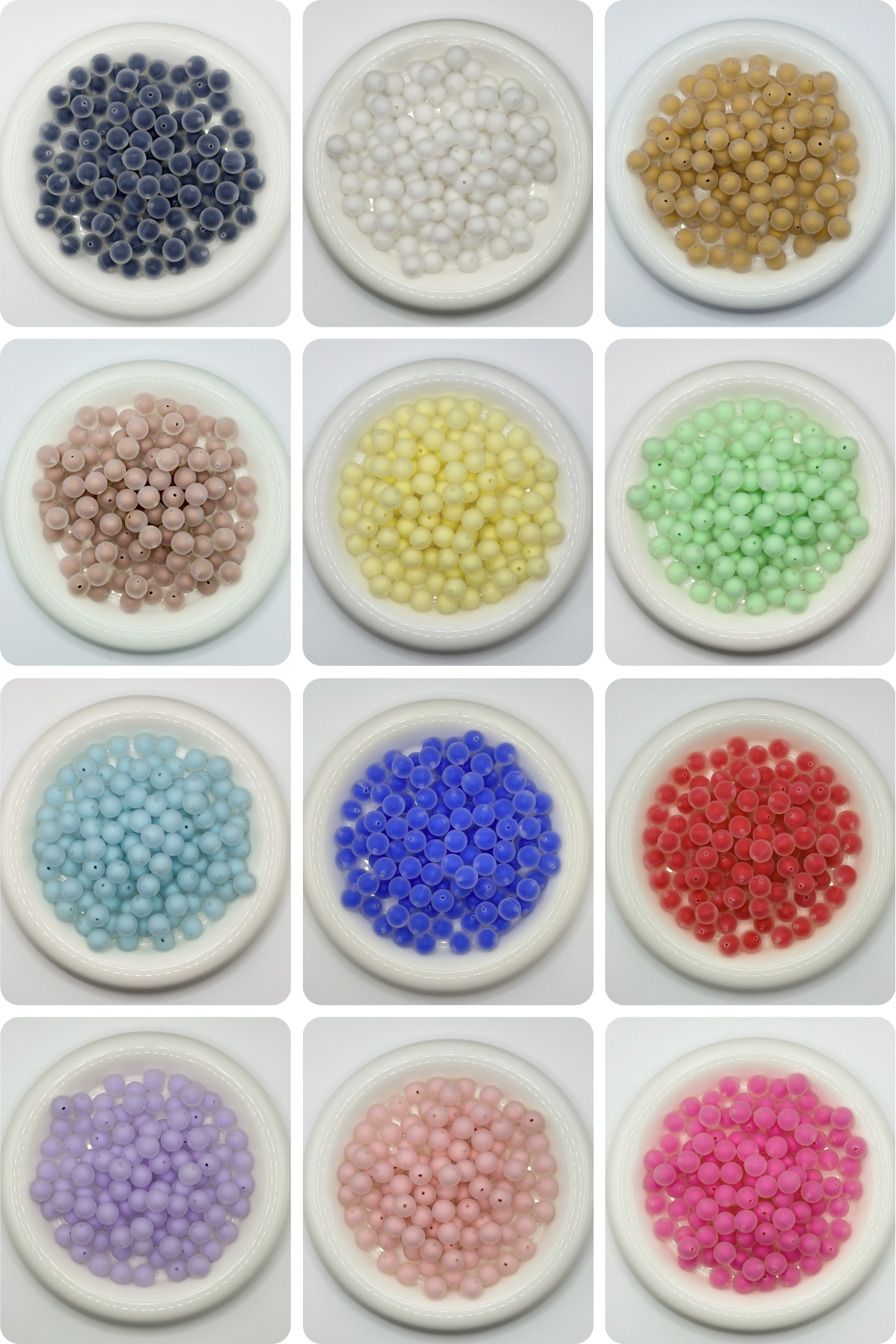 15mm Soft Double Layer Jelly Silicone Beads (1ct)