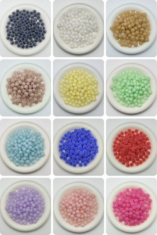 15mm Soft Double Layer Jelly Silicone Beads (1ct)