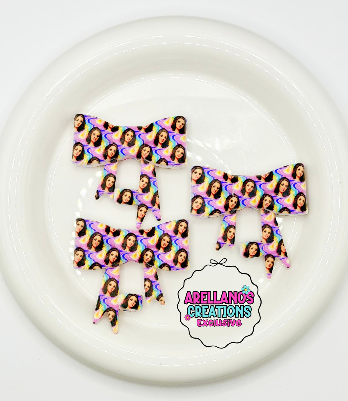 #209 Delulu Energy large bow straw topper (1ct) EXCLUSIVE