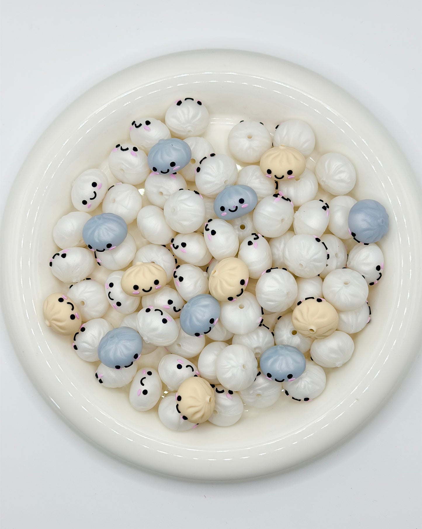 3D mini dumpling focal (1ct/ 3 different color options)