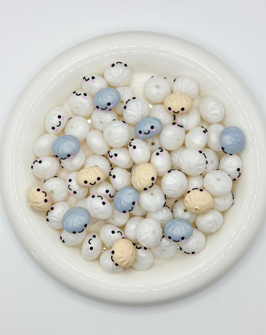 3D mini dumpling focal (1ct/ 3 different color options)