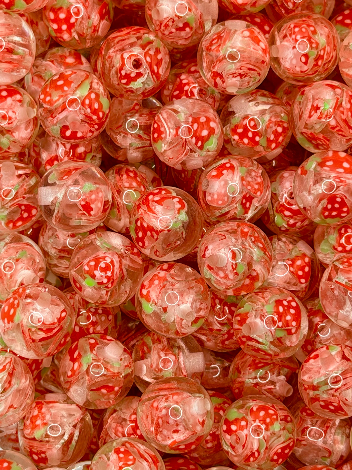 16mm Fruit Acrylic Beads (Pack of 10 Per Design)