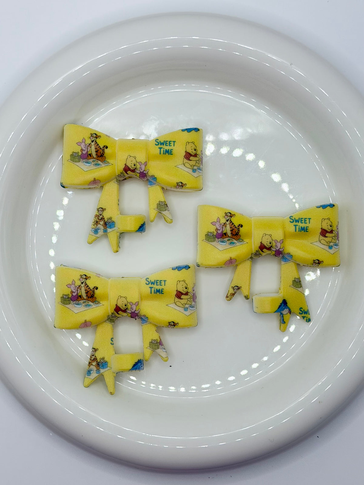 #311 Honey Bear Days large bow straw topper (1ct)