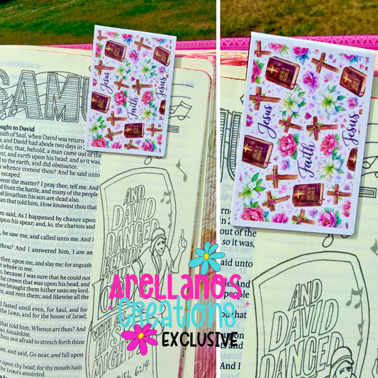 Faith & Jesus Floral Magnetic Bookmark EXCLUSIVE (1ct)