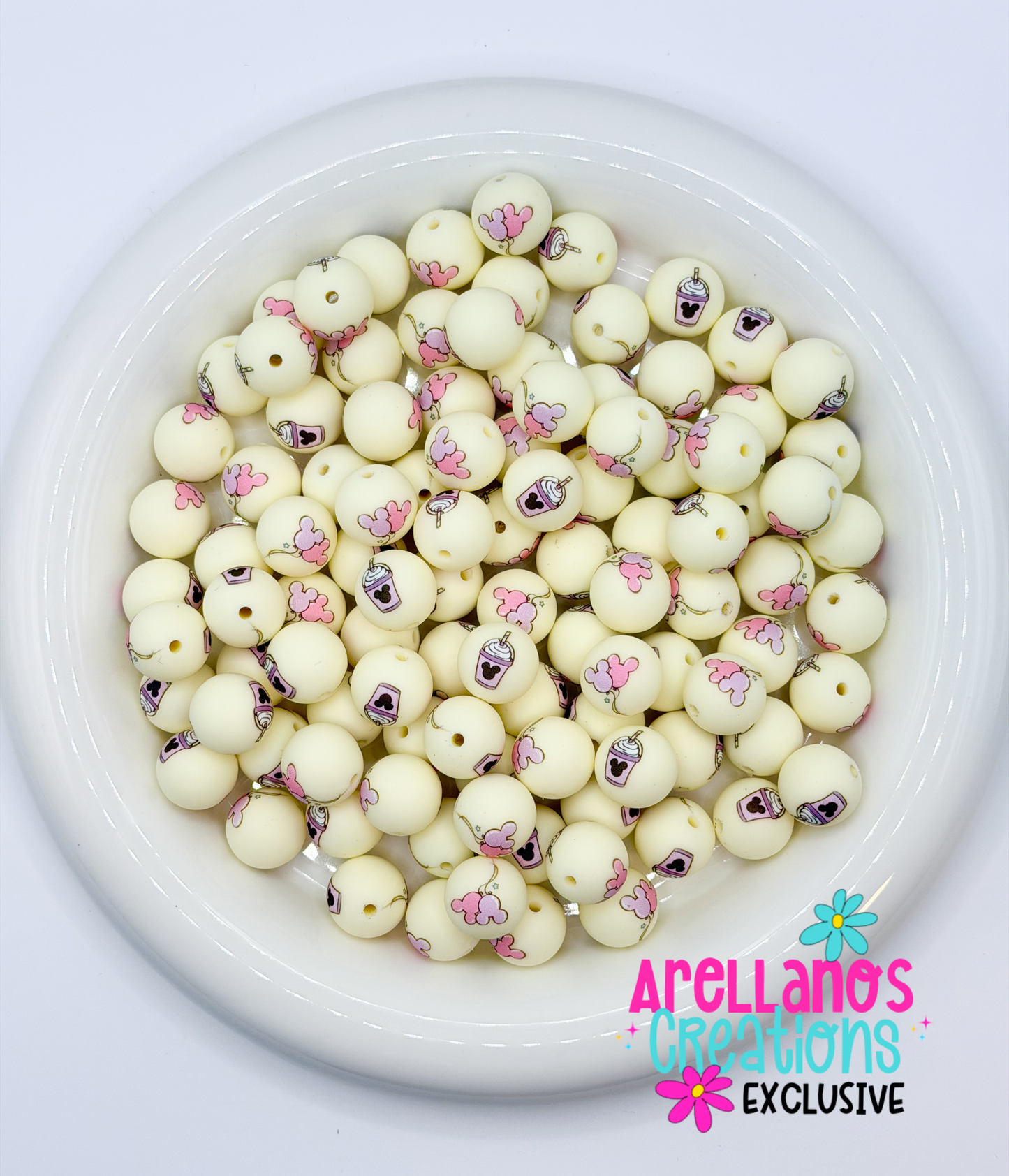 SP-223 Inspired Mouse Treats Double Sided Silicone Beads EXCLUSIVE (1ct)