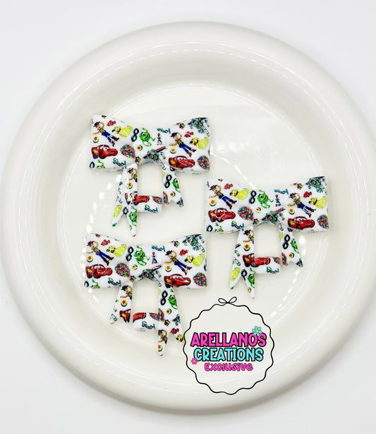 #257 Animated core memories SHINY large bow straw topper (1ct) EXCLUSIVE