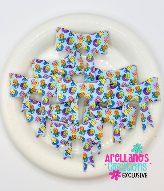 #257 Neon Candy Rings Large Bow Focal EXCLUSIVE