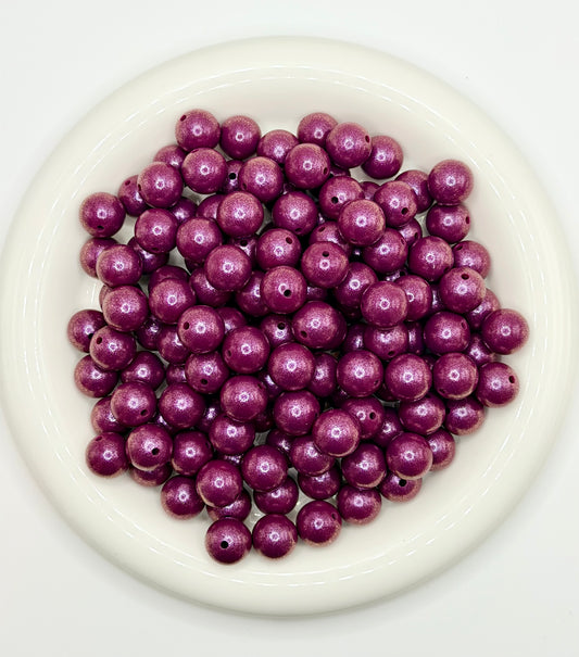 SO-131 Wine Opal Silicone Beads (1PC)