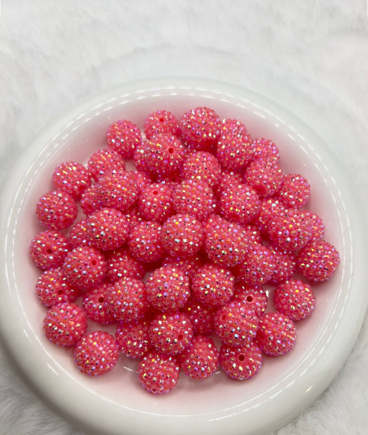 Fruit punch AB rhinestone beads