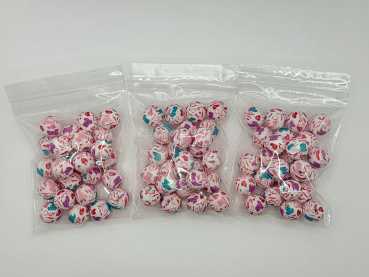 Nurse life 25ct 15mm silicone beads
