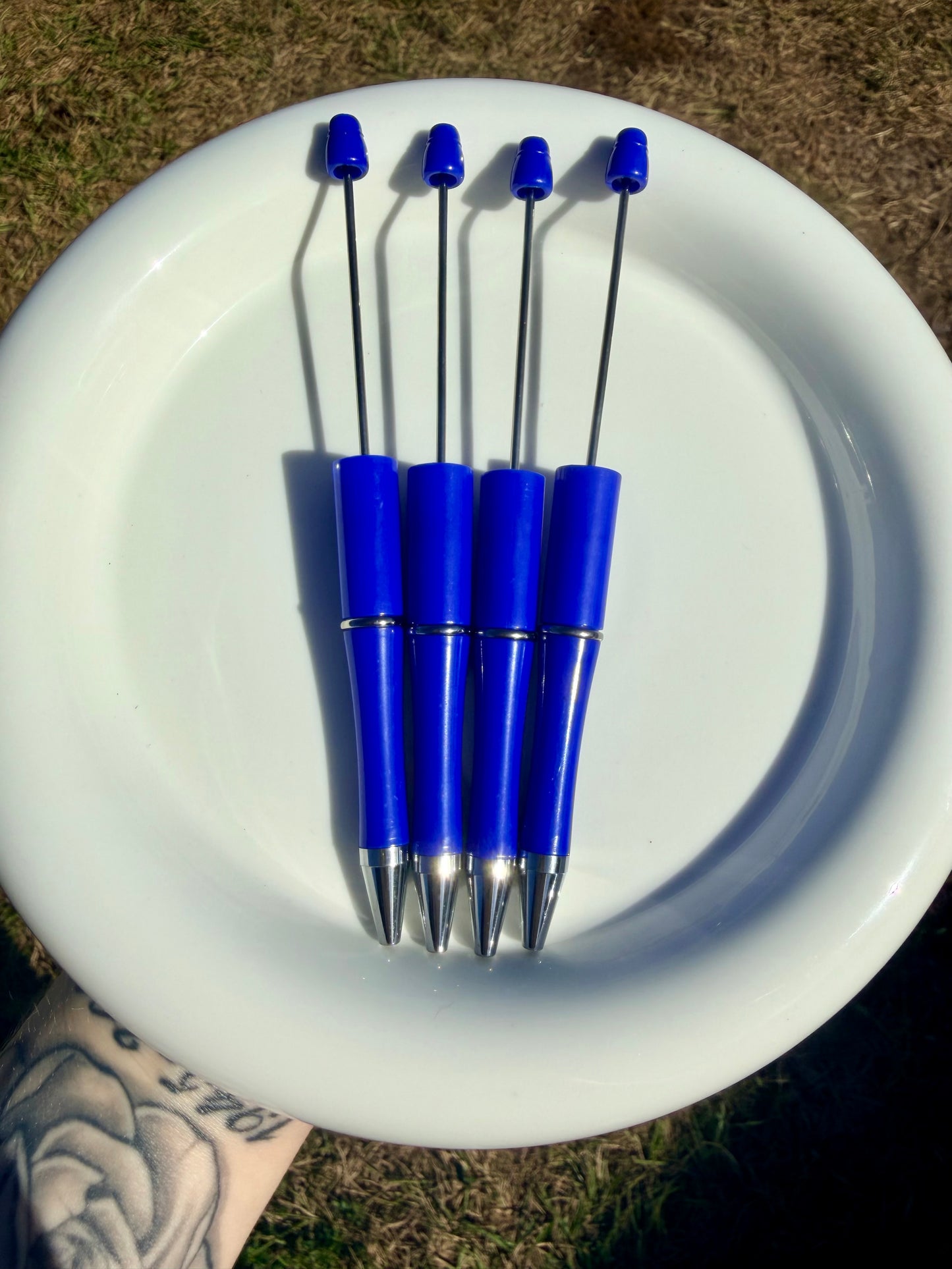 Royal blue beadable pen (1PC)