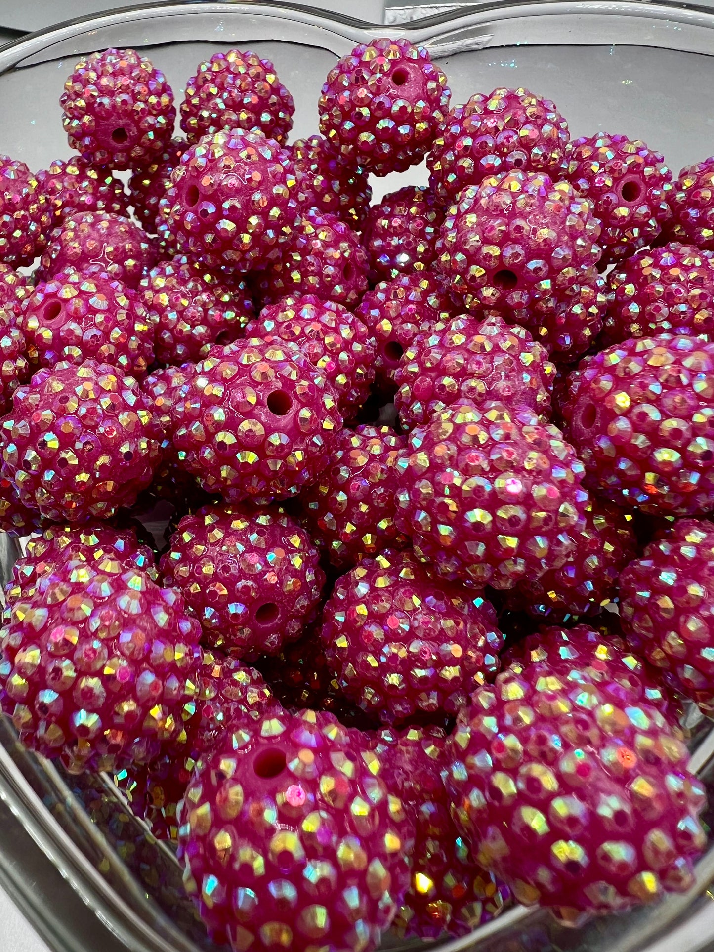 20mm Berry AB Rhinestone Bead (Sold Individually)