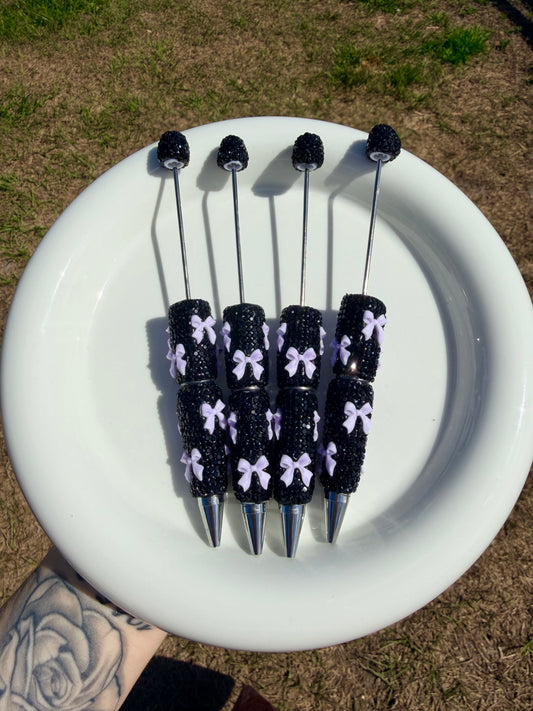 Lilac Bow Super Blingy Pen (1ct)